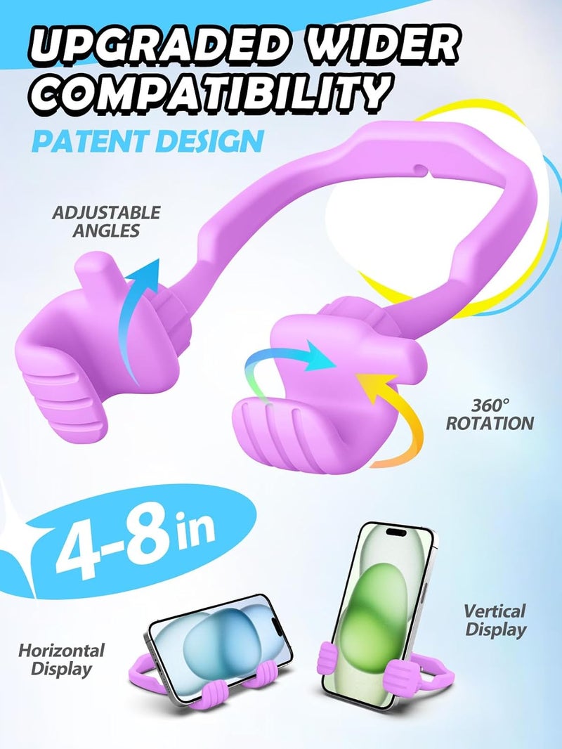 CALDEVER Stocking Stuffers for Teens Girls Adults Cell Phone Stand: Upgrade Adjustable Thumbs Up Lazy Phone Holder for Desk Cool Gadgets Fun Birthday Gifts Ideas for Kids Teenager Women Gifts for Christmas - Image 2